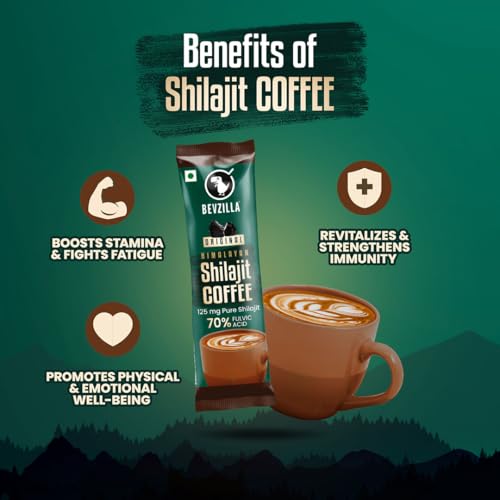 Bevzilla Himalayan Shilajit Coffee Powder