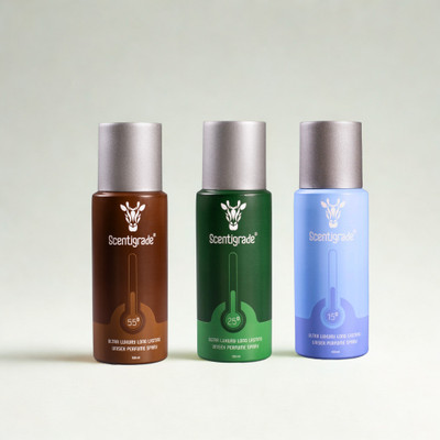 Scentigrade TrioPack|Unisex Luxury Perfume Body