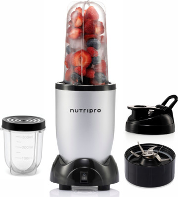 NutriPro Blender 500 W Juicer Mixer Grinder(Nutri | 2 Jars | Silver) - Image 2
