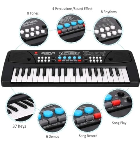 Kids Piano Keyboard with Mic
