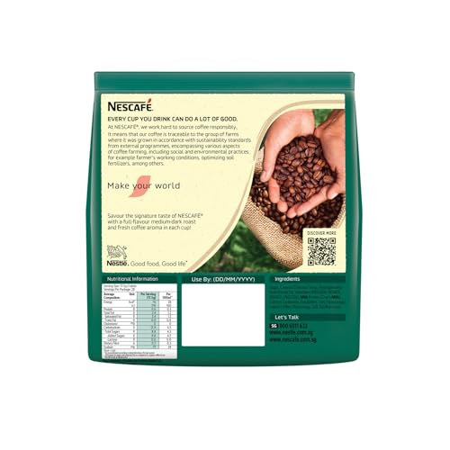 Nescafe 3 In 1 Rich Coffee Powder - 25 Sachets Bag, 475 Gram - Image 3