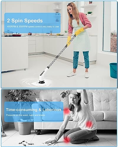 Electric Spin Scrubber, Leebein Cordless