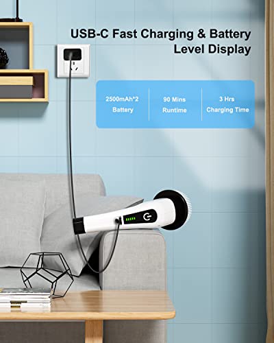 Electric Spin Scrubber, Leebein Cordless