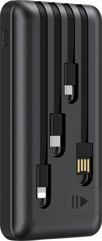 WINgFI 10000 mAh 20 W Ultra Slim Pocket Size Power Bank (Black, L...more