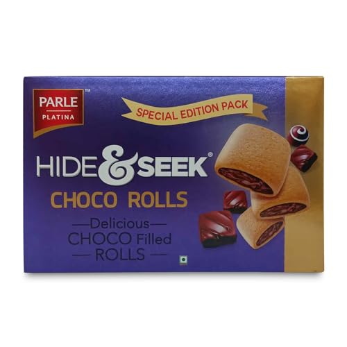 Parle Platina Hide & Seek Choco Rolls, 200 gram, Chocolate