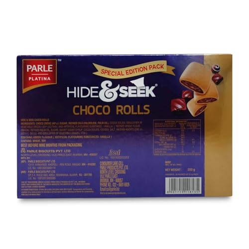 Parle Platina Hide & Seek Choco Rolls, 200 gram, Chocolate - Image 2