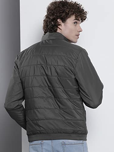 The Indian Garage Co Men Slim Fit Solid Puffer Jackets - Image 6