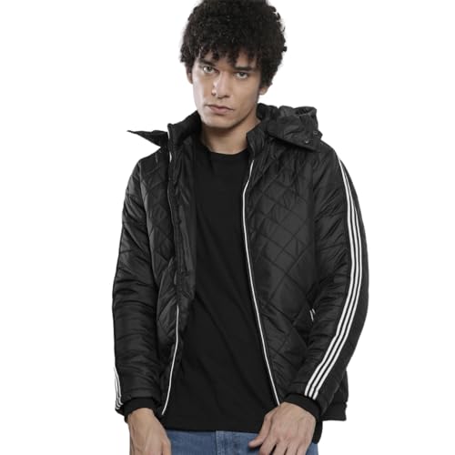 The Indian Garage Co Men Slim Fit Solid Puffer Jackets