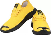CALCADOS Mesh Sport Running Shoes For Men(Yellow , 6) - Image 3
