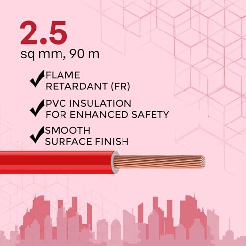 Red 2.5MM 90 MTR Wire