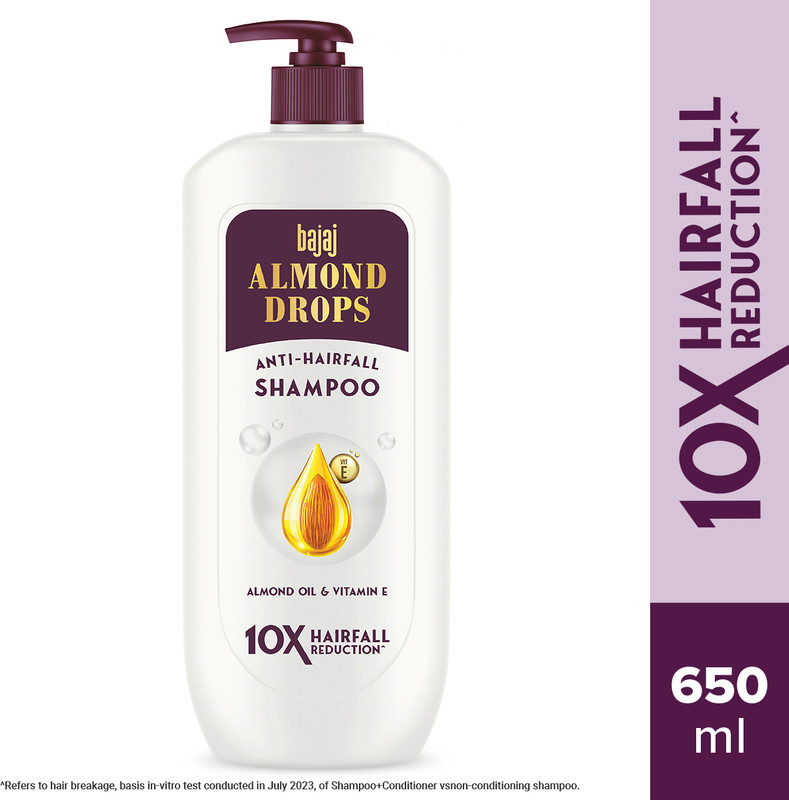 BAJAJ Almond Drops Anti Hairfall Shampoo with Almond Oil & Vitami...more