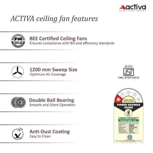 ACTIVA Windsor 1200mm Ceiling Fan