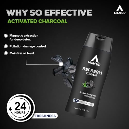 Man-Up Refresh Clean Active Charcoal