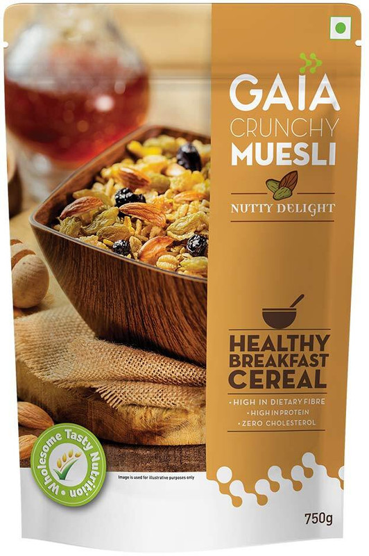 GAIA Crunchy Muesli - Nutty Delight 750g Pouch(750 g)