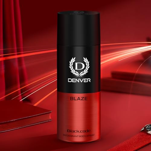 Denver Black code Blaze Deodorant For Men - 150 ML Each Pack of 2 - Image 3
