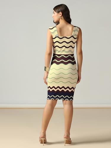 Selvia Western Ribbed Lycra Printed One Piece Bodycon - Image 2