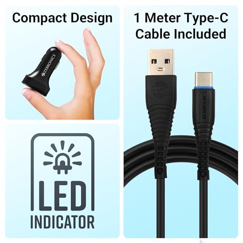 ZEBRONICS CC242A3 Car Charger