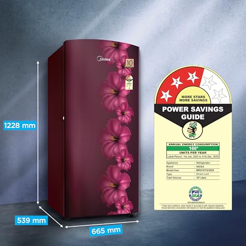 Midea 187 L 3 Star
