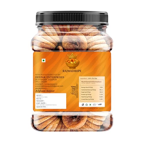 RAJWADIRIPE Premium Dried Figs, Rich