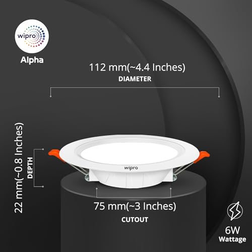 wipro ABS 6W Alpha Downlight