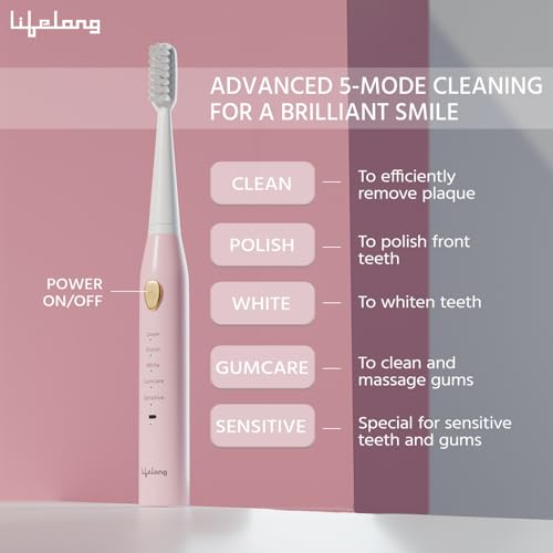 Lifelong Rechargeable Toothbrush for Adults