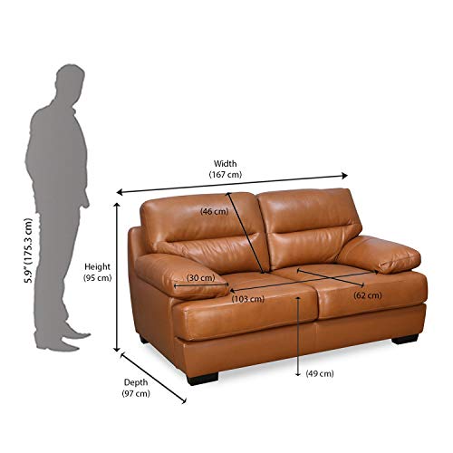 @home By Nilkamal Henders 2 Seater Sofa (Tan) - Image 2
