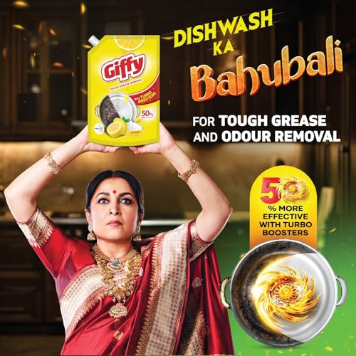 Giffy Liquid Dishwash Gel 900ml