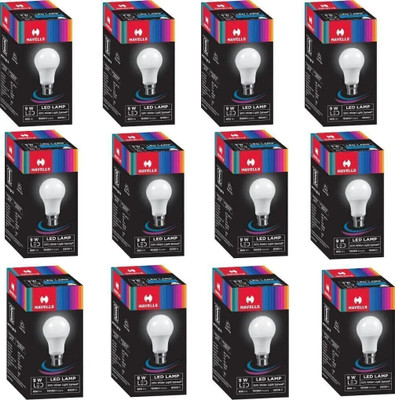 HAVELLS 9 W Basic Standard B22 LED Bulb(White, Pack of 12) - Image 2