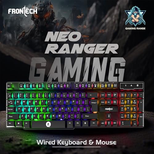 FRONTECH Wired Gaming Combo Keyboard