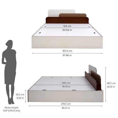 Nilkamal Bruce Wooden Queen Bed