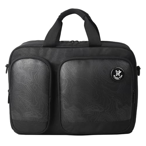 Arctic Fox Chronicle Laptop Carry Case 15 Inch for Women and Men (Black)