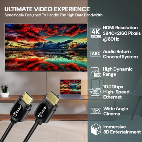 Tukzer 4K HDMI Cable, Support