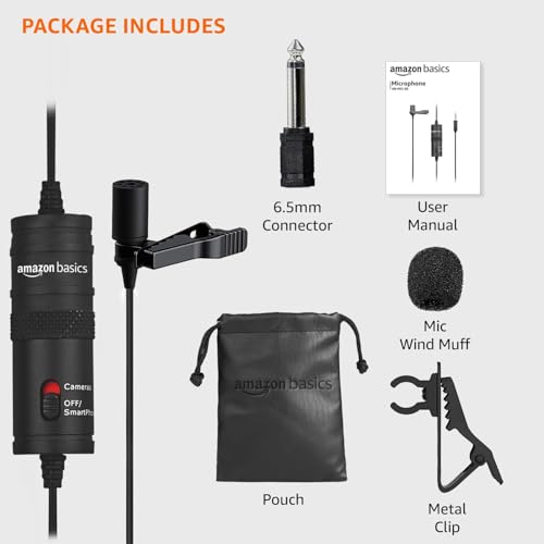 amazon basics Auxiliary Omnidirectional Lavalier