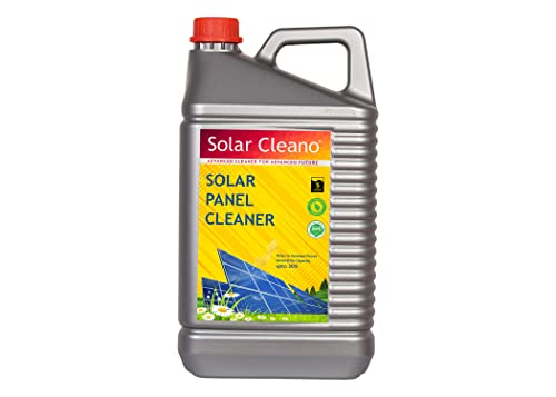Solar Panel Cleaner (5 Liter) | 1:50 Concentrate Liquid | Removes Stains, Dirt, Bird Droppings | Increase Power Output | Eco Frendly | Cleans upto 500 Panels