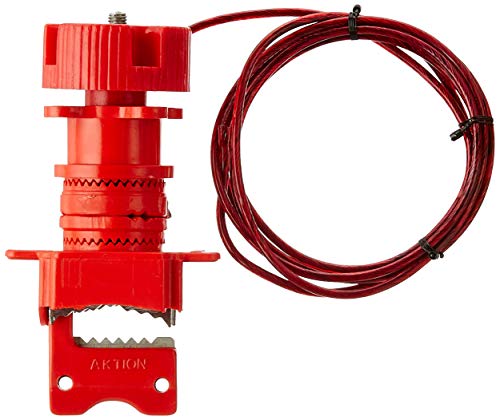 Plastic Universal Valve Lockout Device Ak-Uld-22A Spring And Pu, Pack Of 2, Red