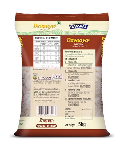 Devaaya Everyday basmati Rice, 5Kg - Image 3