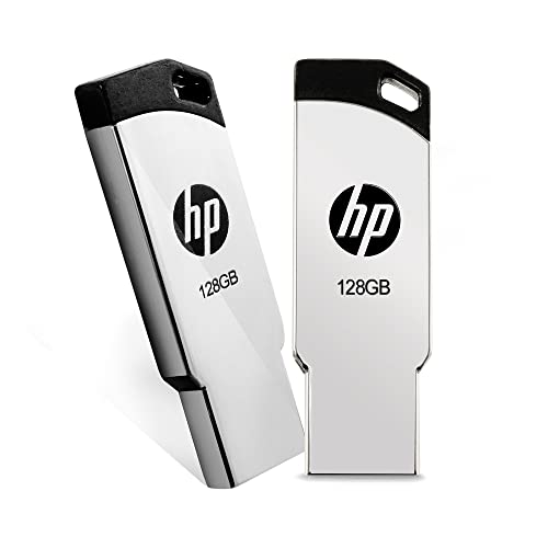 HP v236w 128GB USB 2.0 Flash Drive/Pen Drive, Metal Silver - Image 4