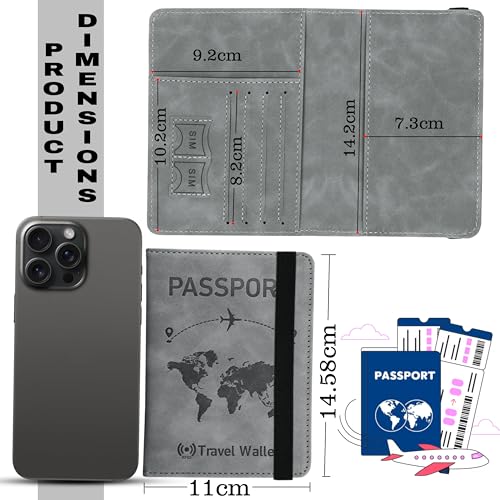 DAHSHA Grey RFID Blocking PU