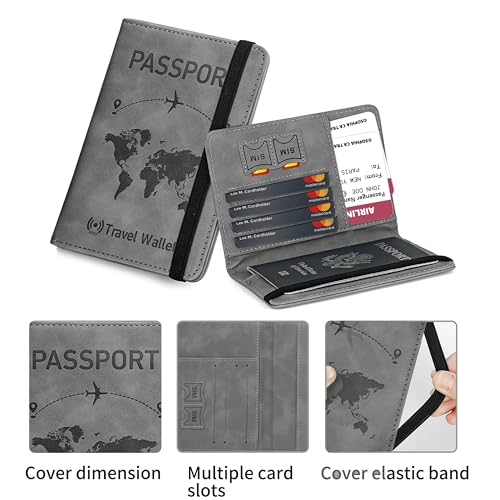 DAHSHA Grey RFID Blocking PU