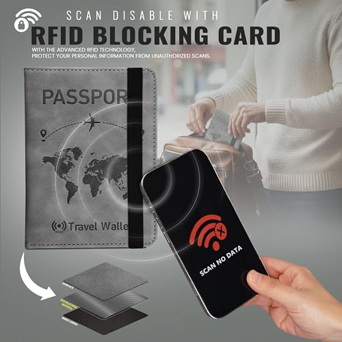 DAHSHA Grey RFID Blocking PU