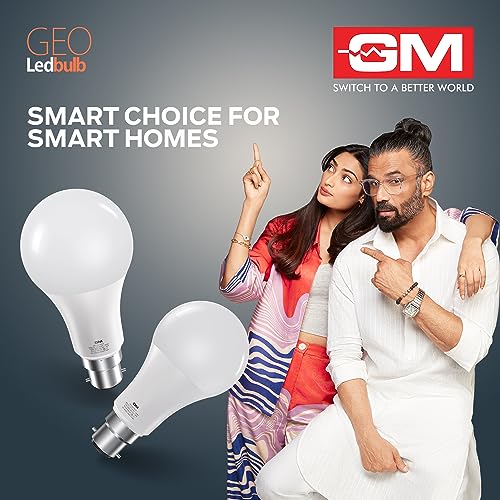 GM GEO 9 Watt LED BULB, 6500K White Cool Day Light Bulb Pack of 20 - Image 6