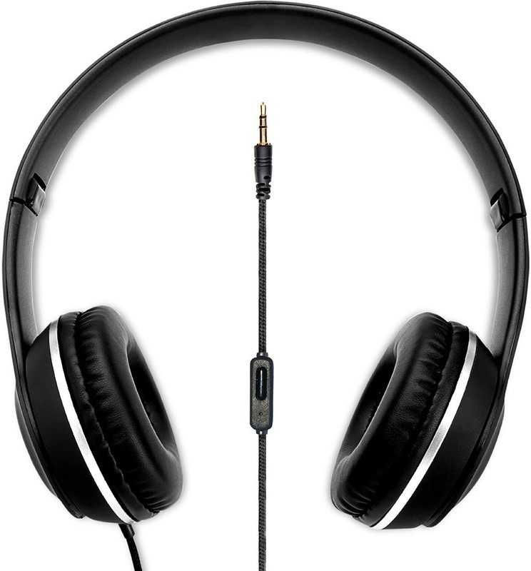 Intex ROAR 101 Wired(Black, On the Ear)