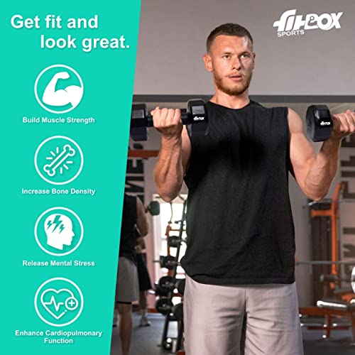FitBox Sports 5kg Diamond Dumbbells