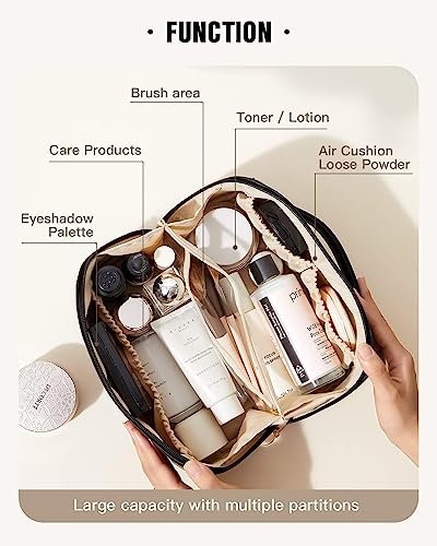 SHOPPOFOBIX Makeup Pouch, Large Capacity