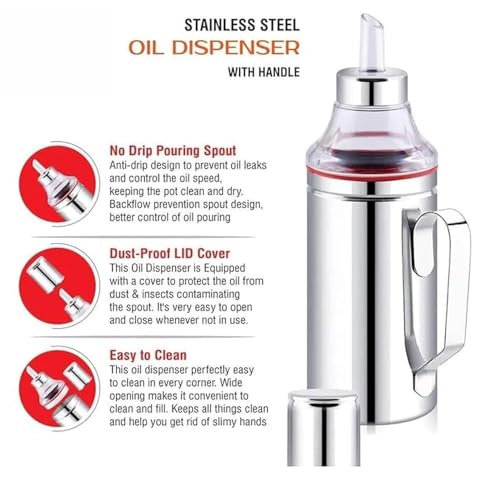 INKULTURE Stainless Steel Oil Dispenser