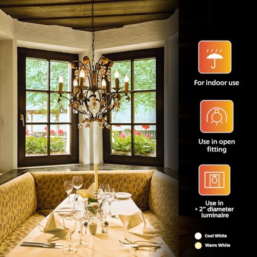 Philips E14 Clear Candle 400-Lumen