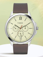 TIMEX Round 45mm Beige Dial Analog Watch - For Men - Image 3