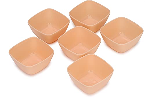 Somil Multipurpose Bowl, Plastic, Pack Of 12, Square, Beige, 100 Ml - Image 6