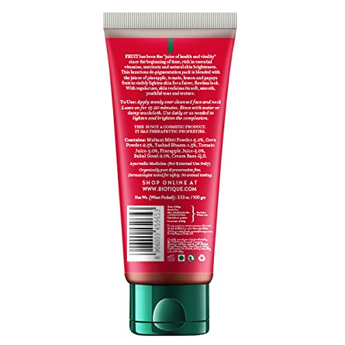 Biotique Fruit Brightening Depigmentation