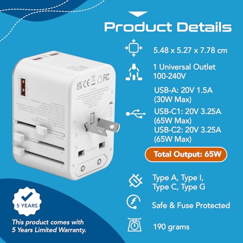 Ceptics TravelAdapter 4 in 1